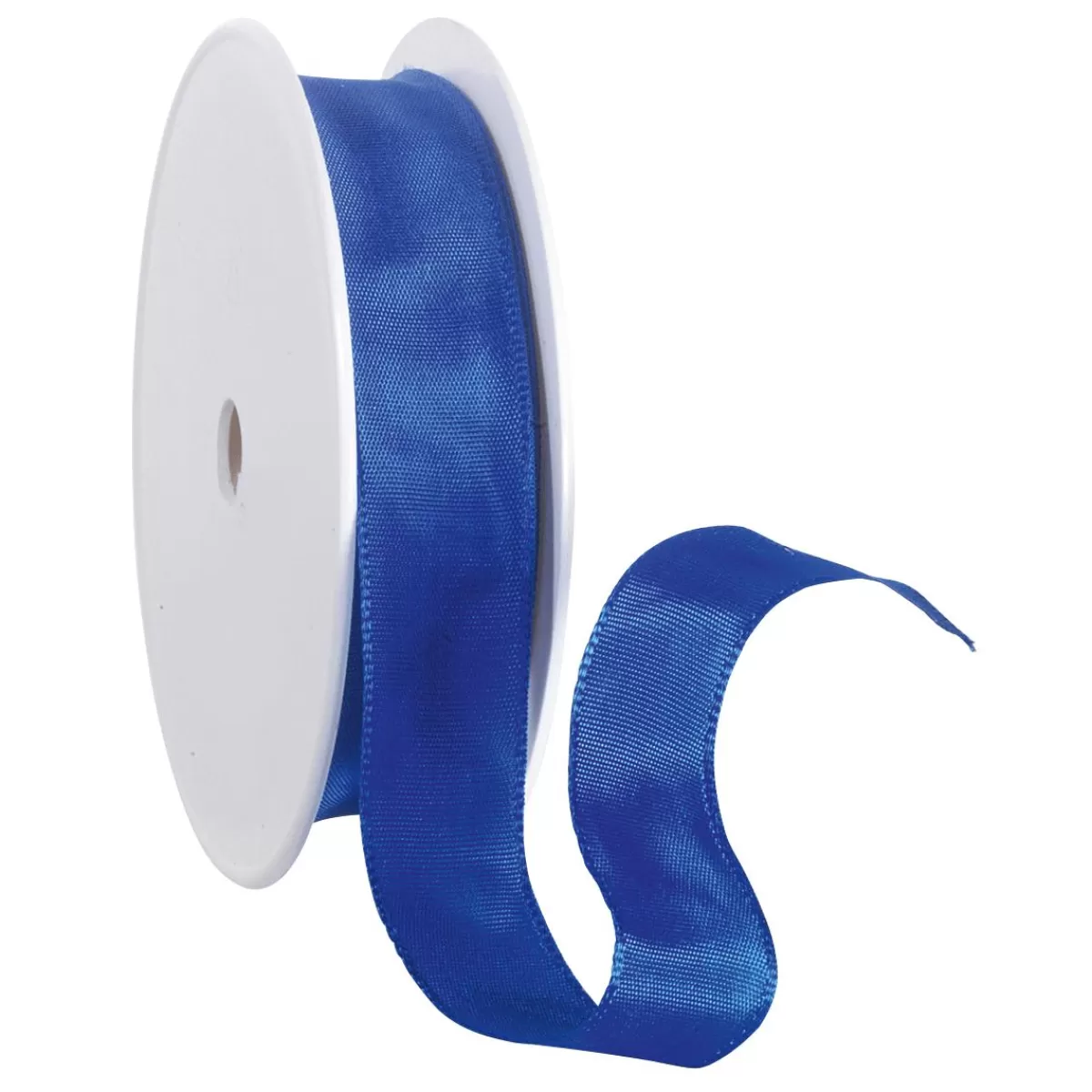 DecoWoerner Fabric Ribbon With Wire Edge, Royal , Width 25 Mm