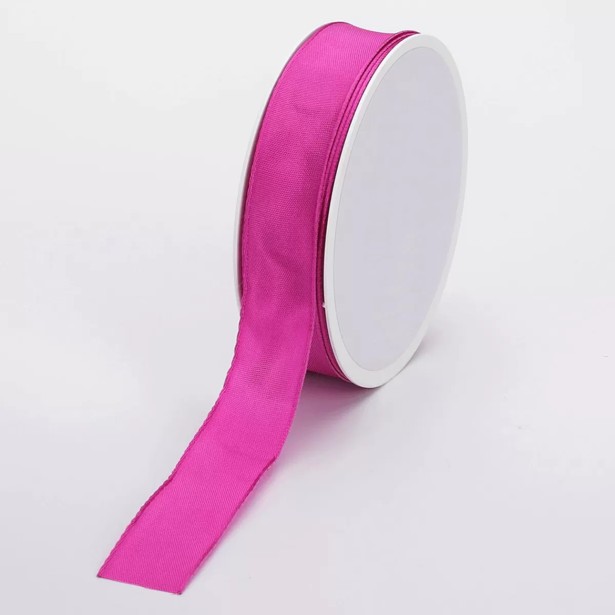 DecoWoerner Fabric Tape With Wire Edge 25 Mm X 25 M, Purple