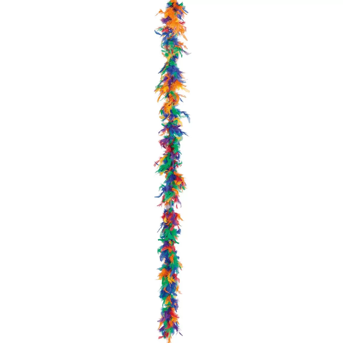 DecoWoerner Feather Boa, Colorful, 180 Cm