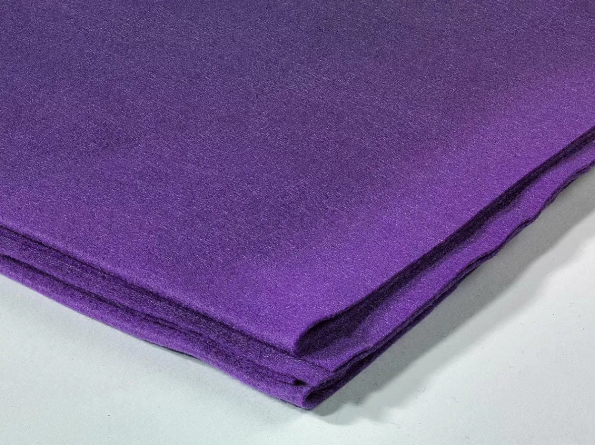 DecoWoerner Felt Fabric, Purple, 1.5 Mm, 180 Cm