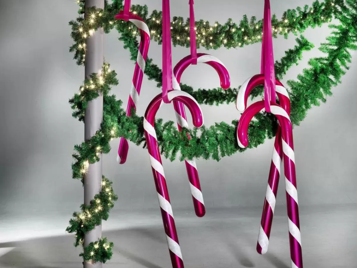 DecoWoerner Fir Garland Basic, LED, 270 Cm, Ø 30 Cm