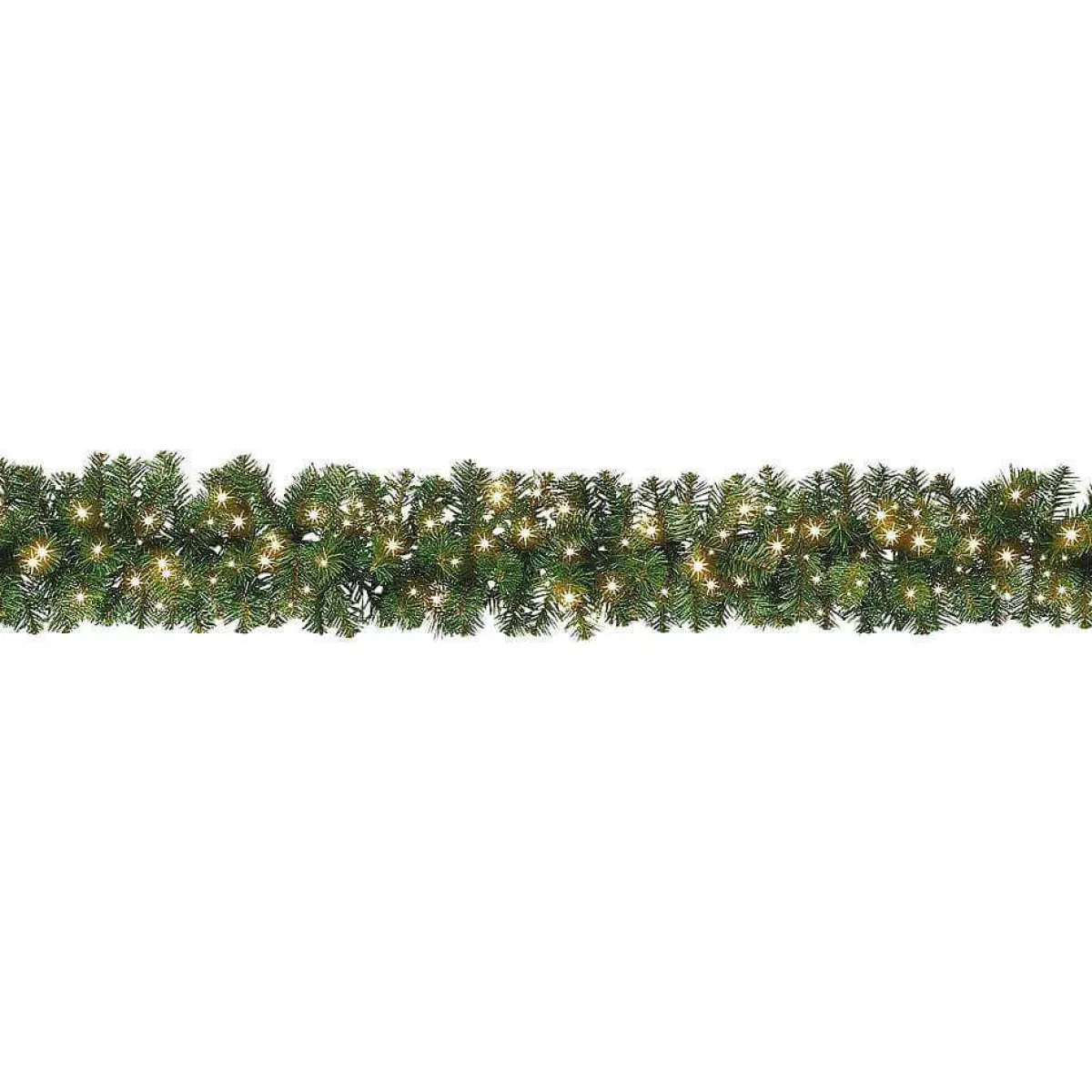 DecoWoerner Fir Garland Deluxe, LED, 270 Cm, Ø 25 Cm