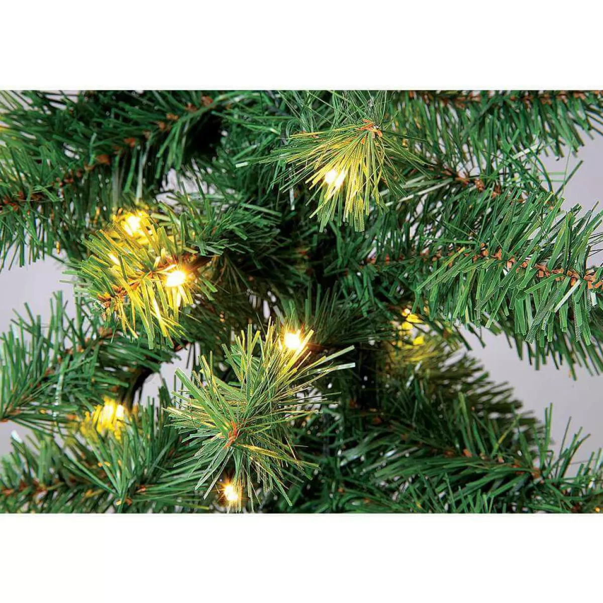 DecoWoerner Fir Garland Deluxe, LED, 270 Cm, Ø 25 Cm