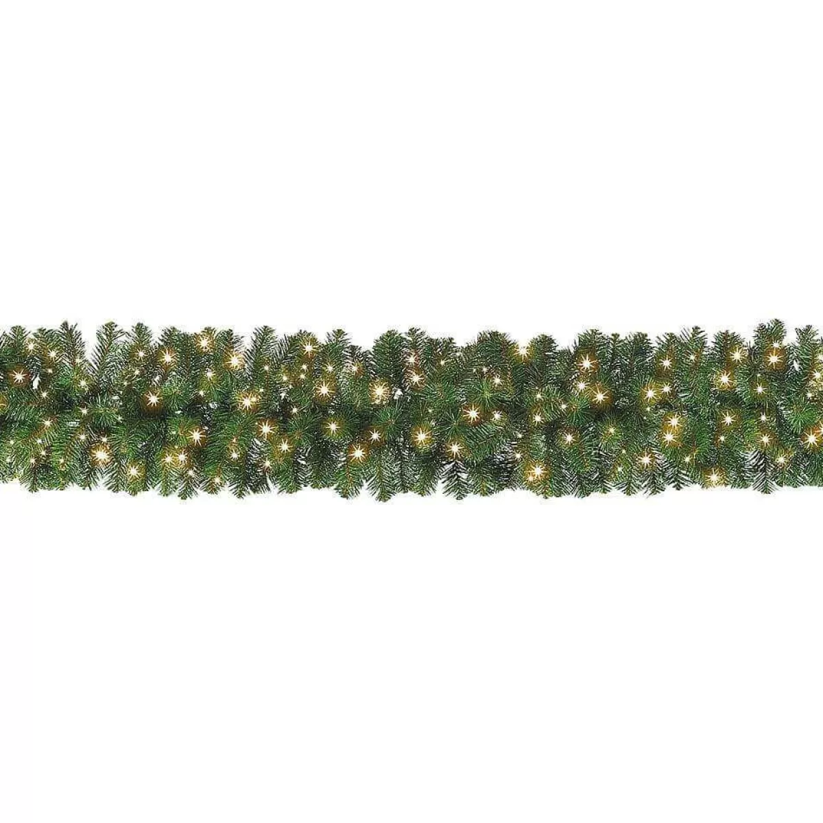 DecoWoerner Fir Garland Deluxe, LED, 270 Cm, Ø 30 Cm