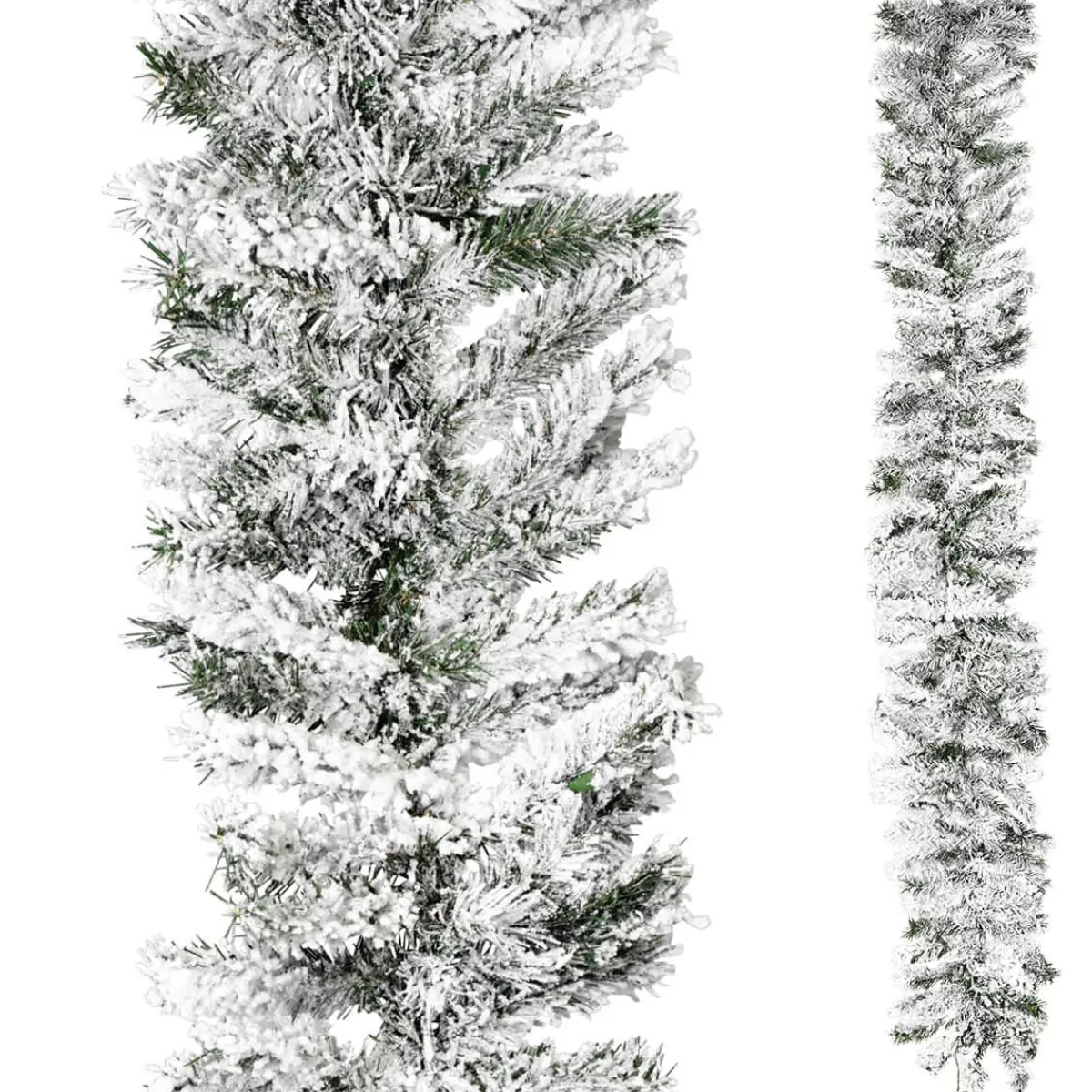 DecoWoerner Fir Garland Flocked 180 Cm, 30 Cm Ø