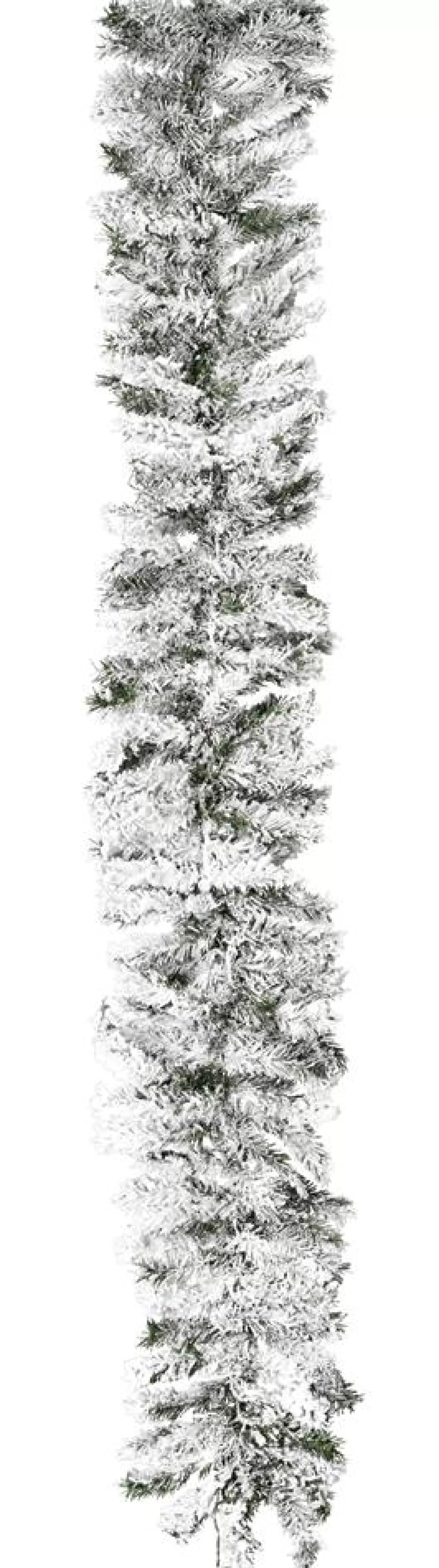 DecoWoerner Fir Garland Flocked 180 Cm, 30 Cm Ø