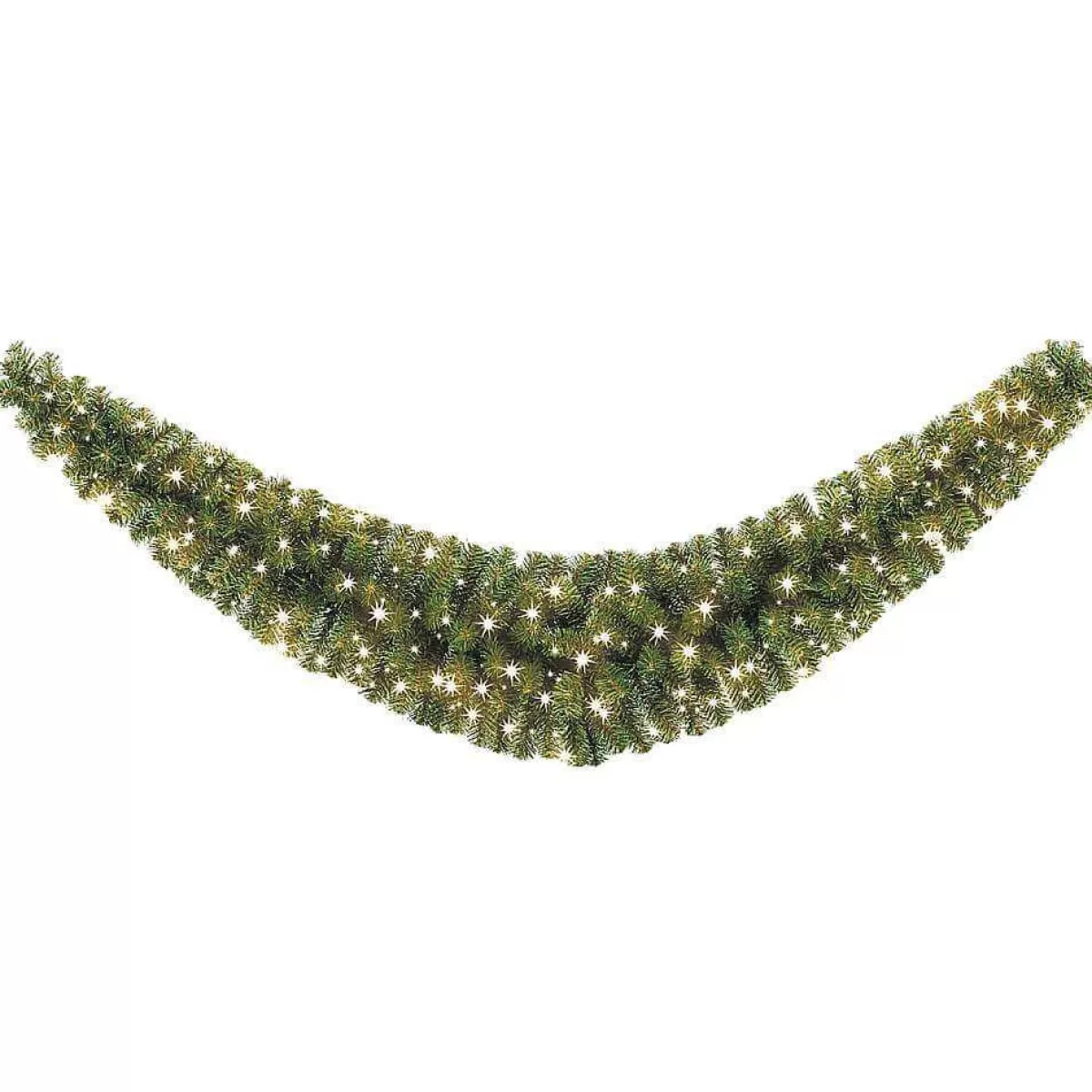 DecoWoerner Fir Garland Standard, LED, 180 Cm, Ø 35 Cm