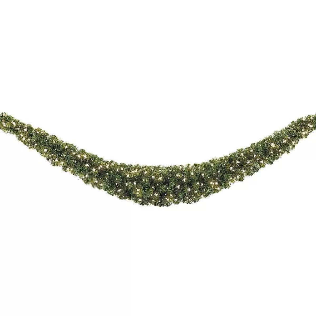 DecoWoerner Fir Garland Standard, LED, 270 Cm, Ø 35 Cm