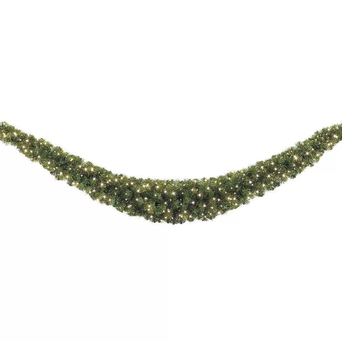 DecoWoerner Fir Garland Standard, LED, 400 Cm, Ø 35 Cm