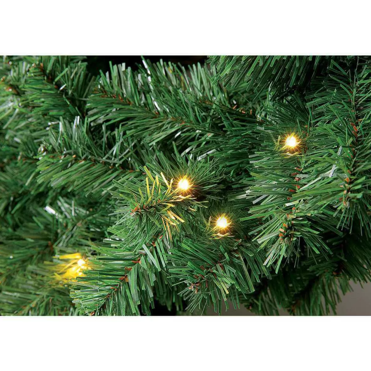 DecoWoerner Fir Wreath Basic LED, Ø 60 Cm, Semi Three-dimensional