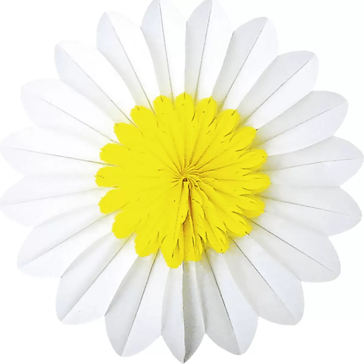 DecoWoerner Flame Retardant Daisy Flower Paper Rosette 50 Cm Ø