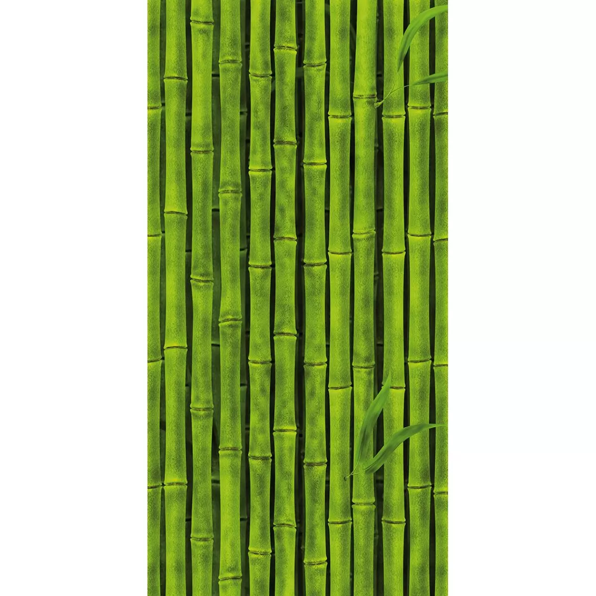 DecoWoerner Flame Retardant Fabric Banner " Bamboo Poles" In Flag Fabric 100 X 200 Cm