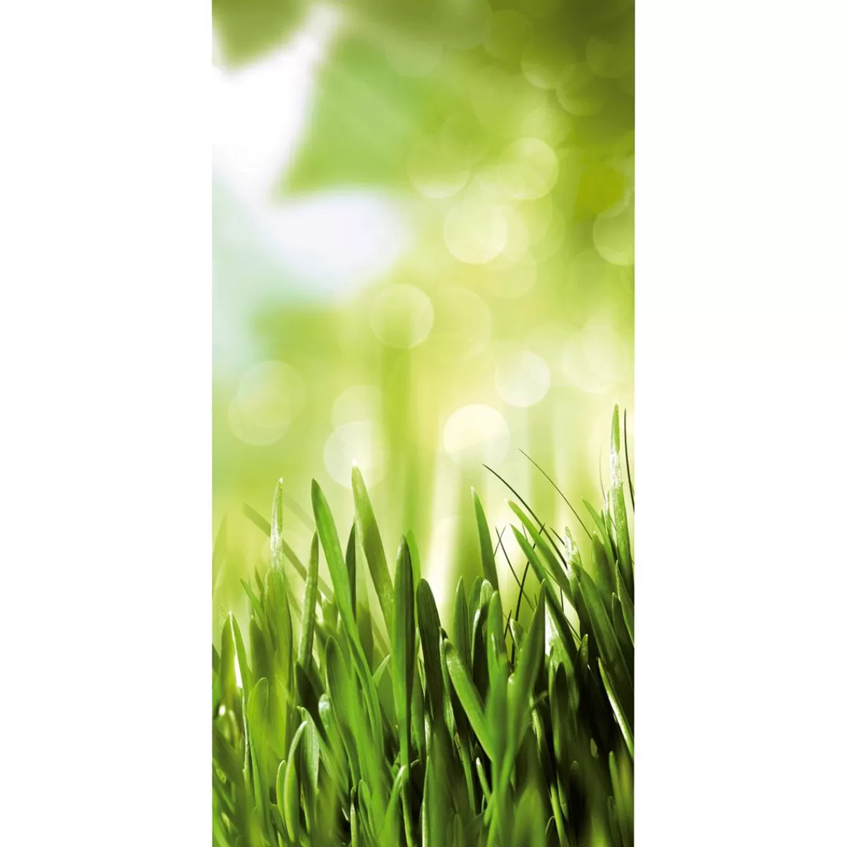 DecoWoerner Flame Retardant Fabric Banner "Spring Grass" Made Of Flag Fabric 100 X 200 Cm