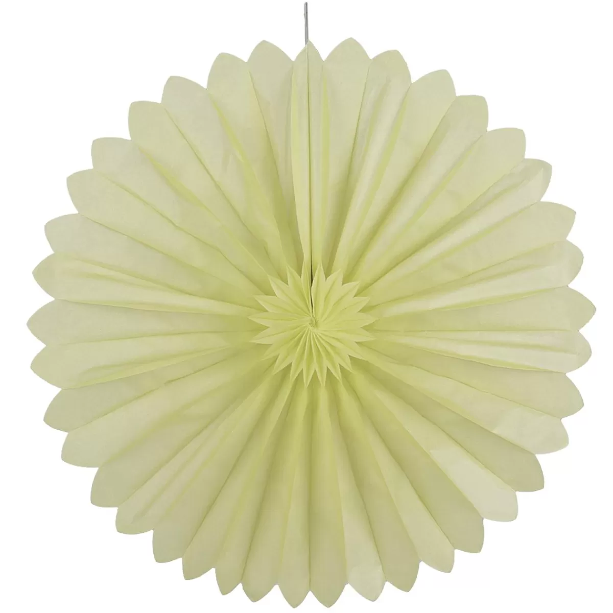 DecoWoerner Flame Retardant Paper Rosette 100 Cm Light