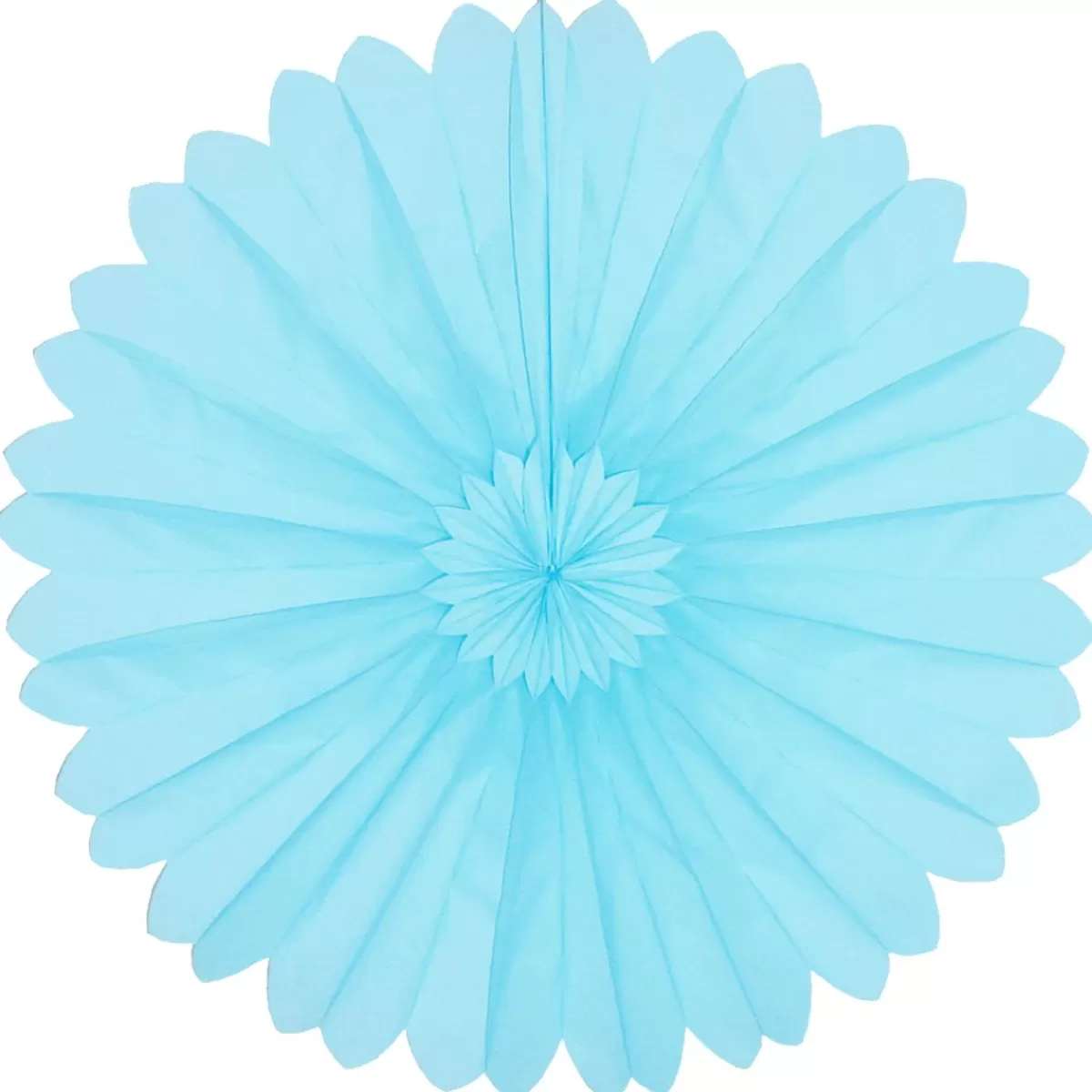 DecoWoerner Flame Retardant Paper Rosette Turquoise 60 Cm Ø