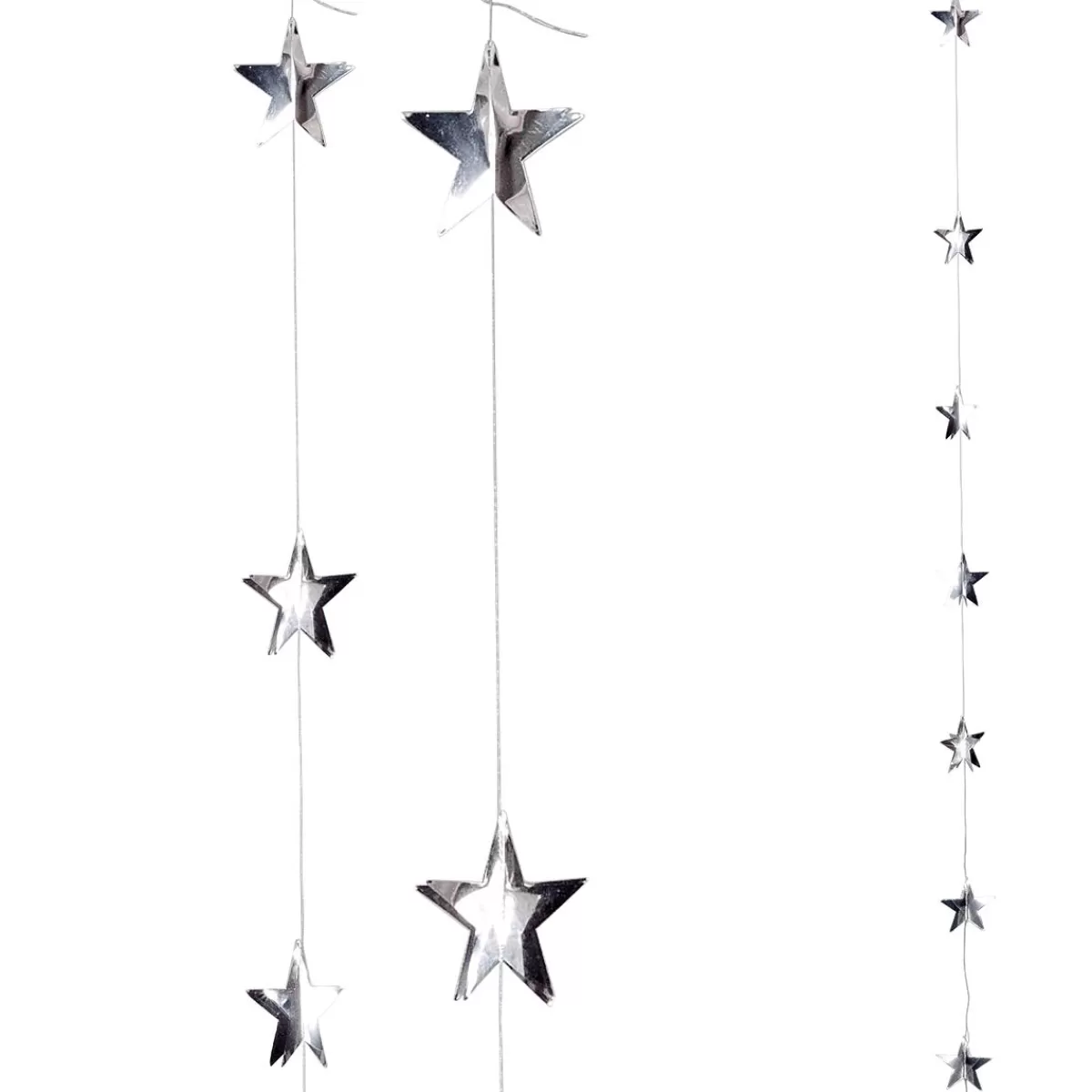 DecoWoerner Foil Star String Ø 15 Cm, 200 Cm