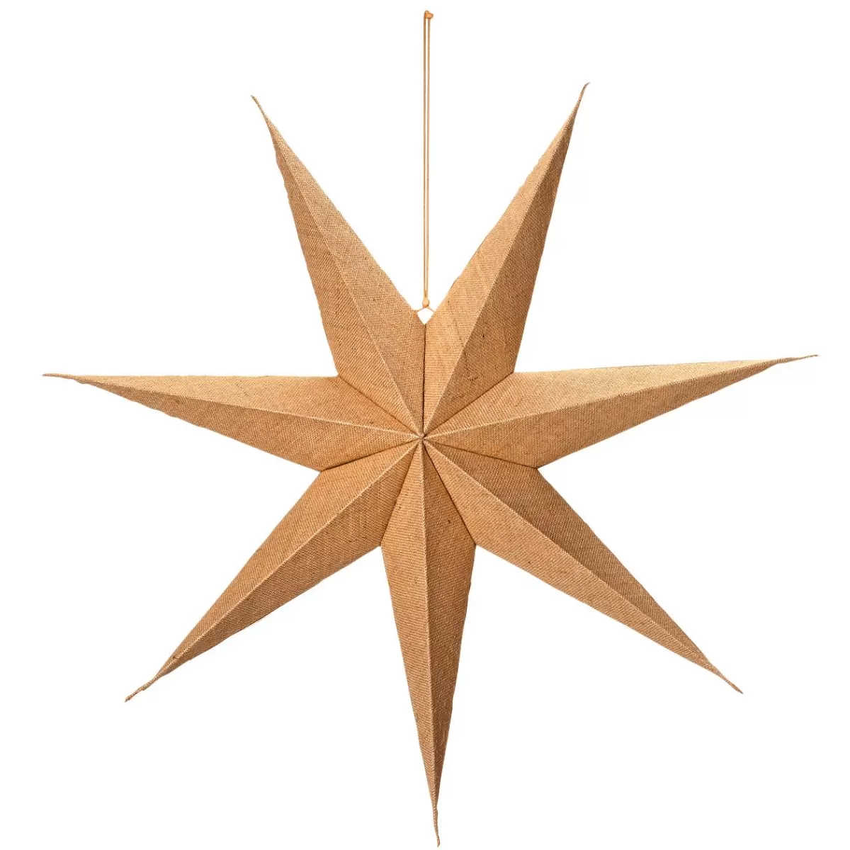 DecoWoerner Folding Star Covered With Jute 75 Cm