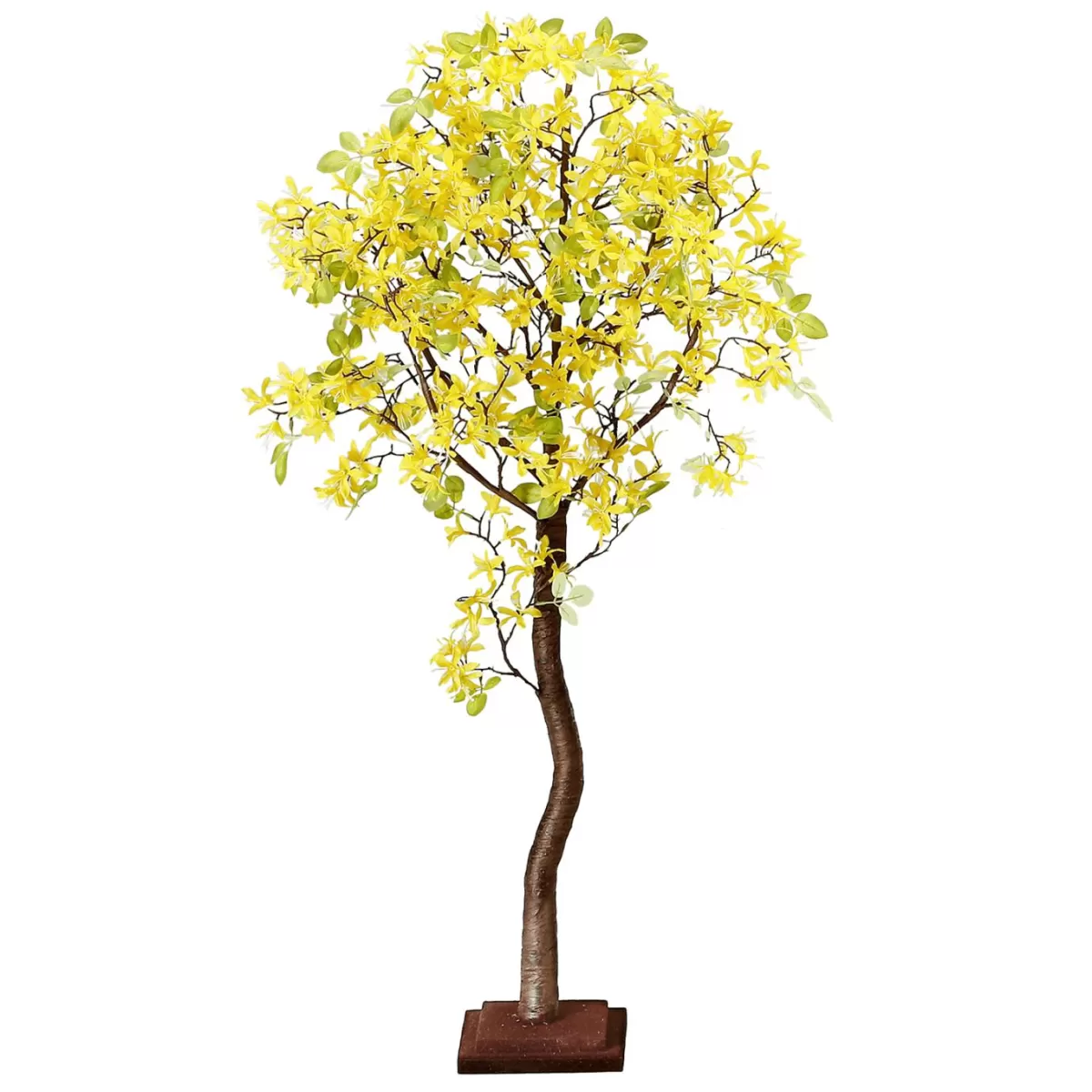 DecoWoerner Forsythia Artificial Tree With Stand 120 Cm