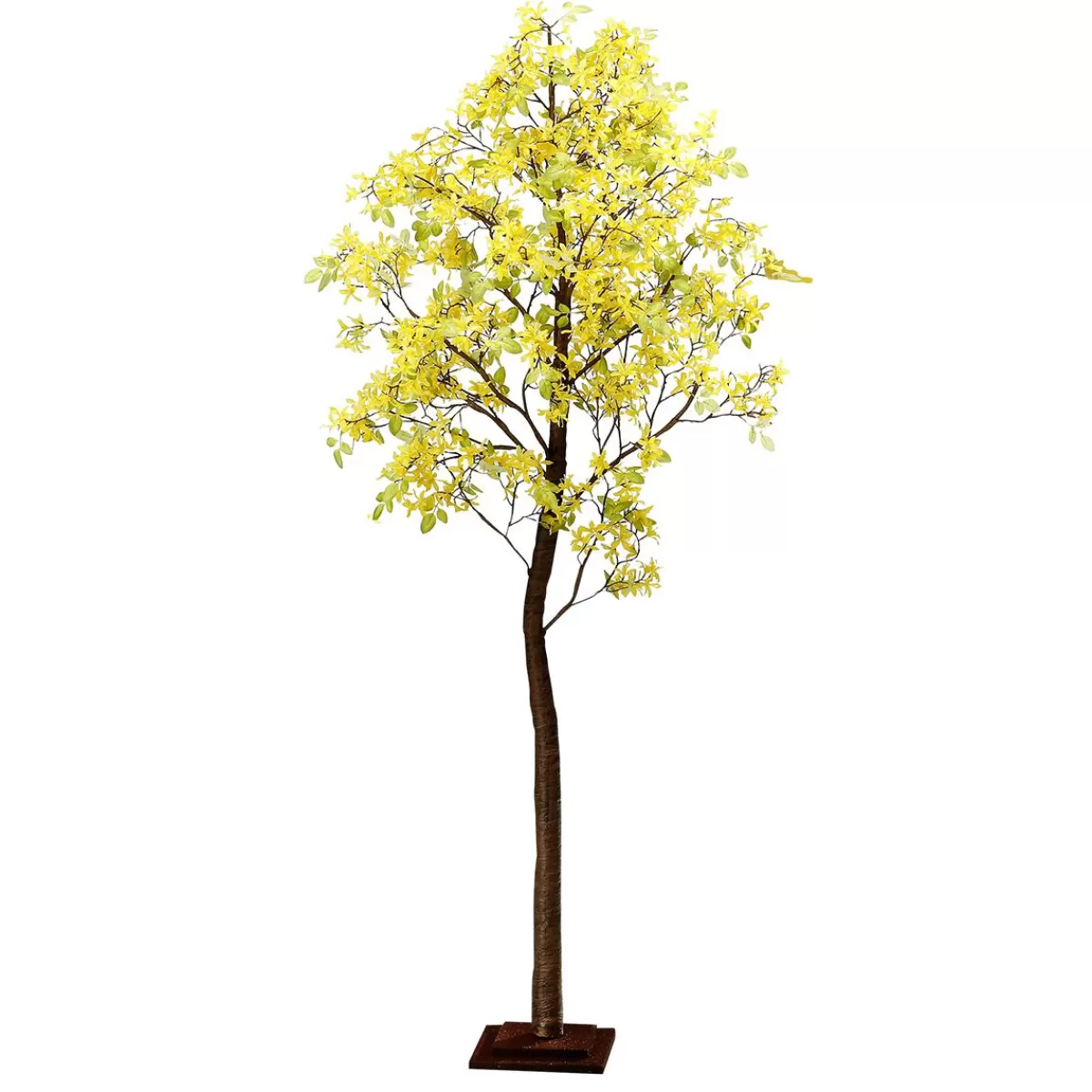 DecoWoerner Forsythia Artificial Tree With Stand 200 Cm