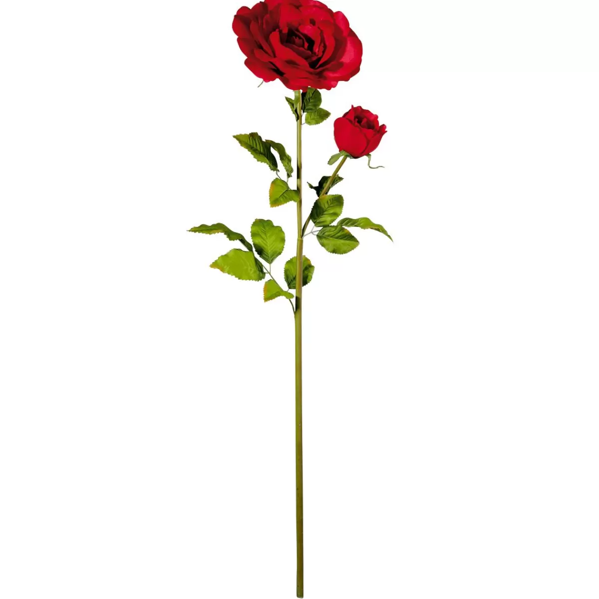 DecoWoerner Giant Rose With Bud, 120 Cm, Ø 25 Cm