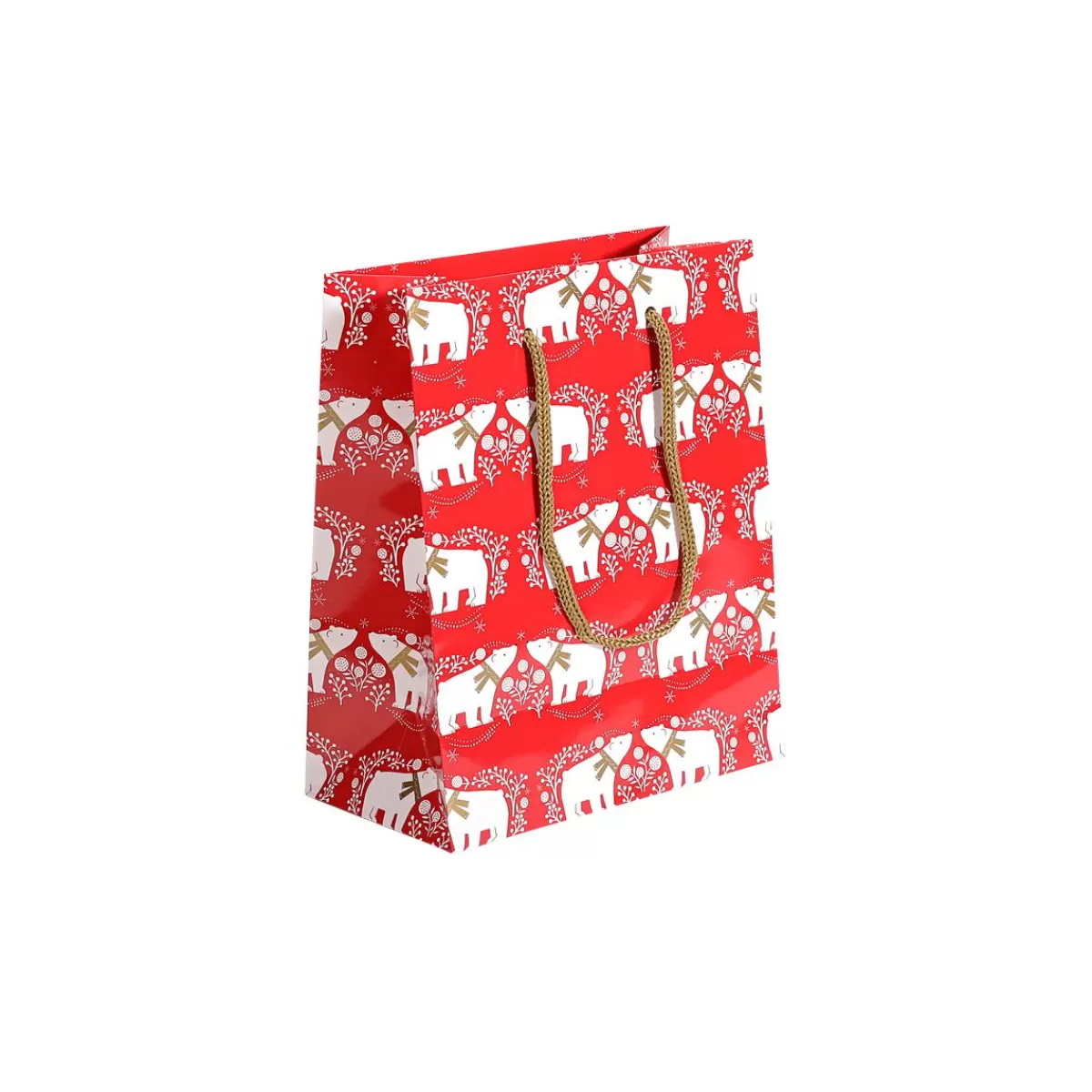 DecoWoerner Gift Bag Polar Bear 12-pack 23 X 19 X 10 Cm, 150 Gr/m²