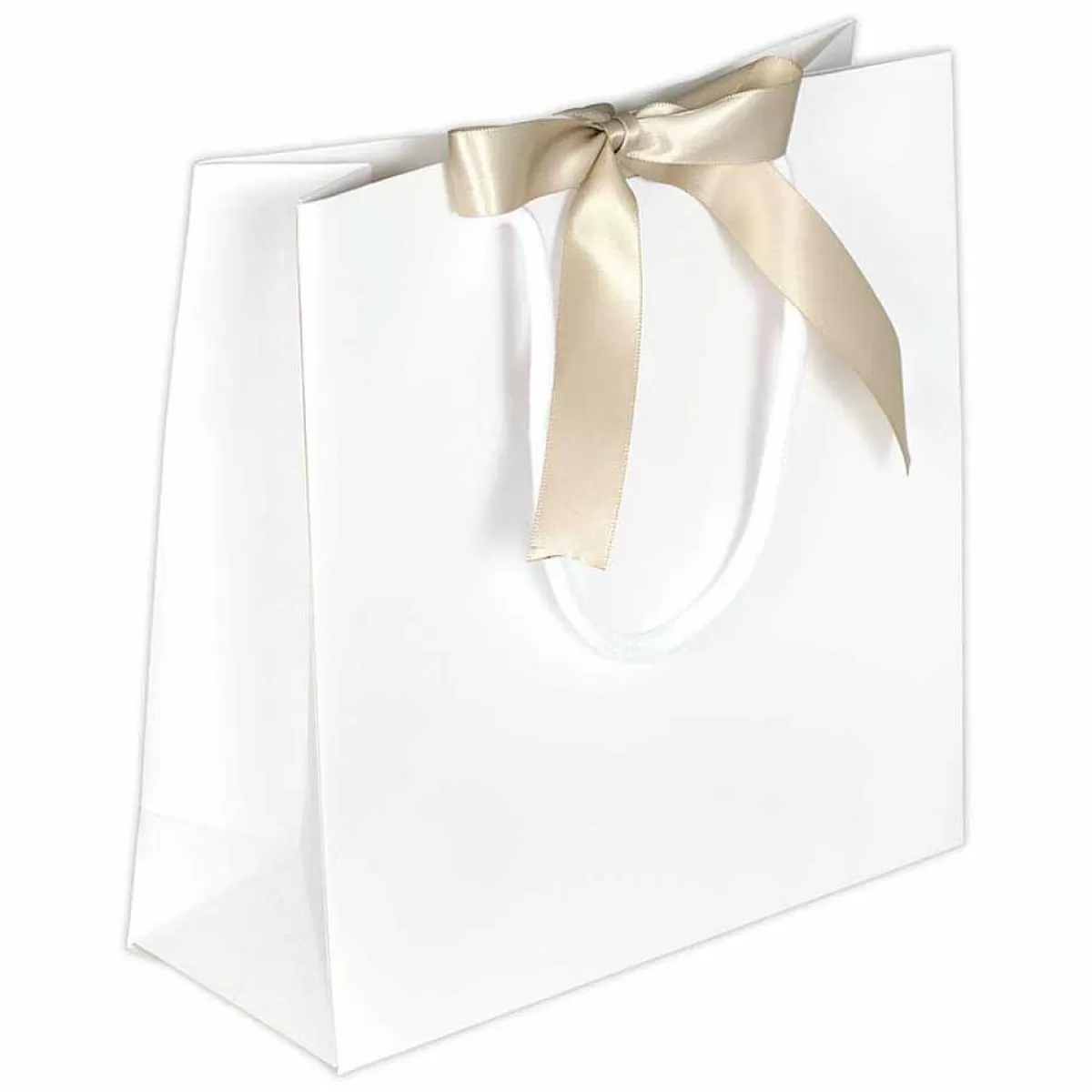 DecoWoerner Gift Bags, 20 X 20 X 8 Cm 25 Pieces, 200 G M², With Matching Satin Bow