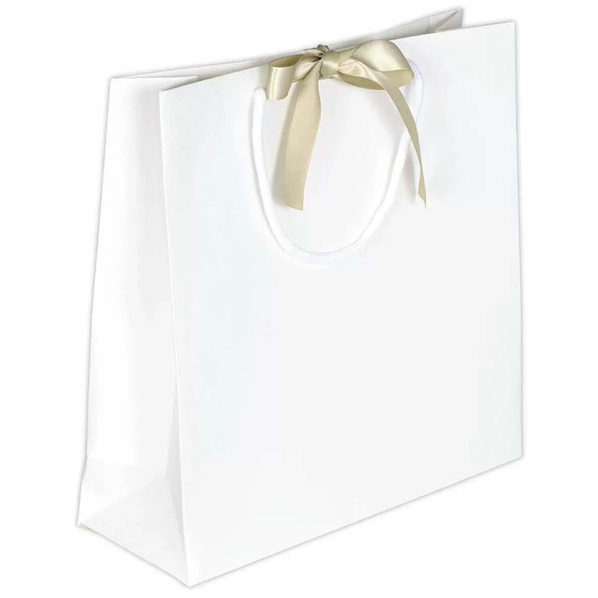 DecoWoerner Gift Bags, 27.5 X 27.5 Cm, 25 Pieces 200g/m², With Matching Satin Bow