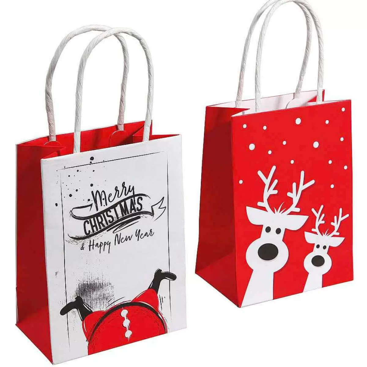 DecoWoerner Gift Bags Set Christmas 11 X 15 Cm