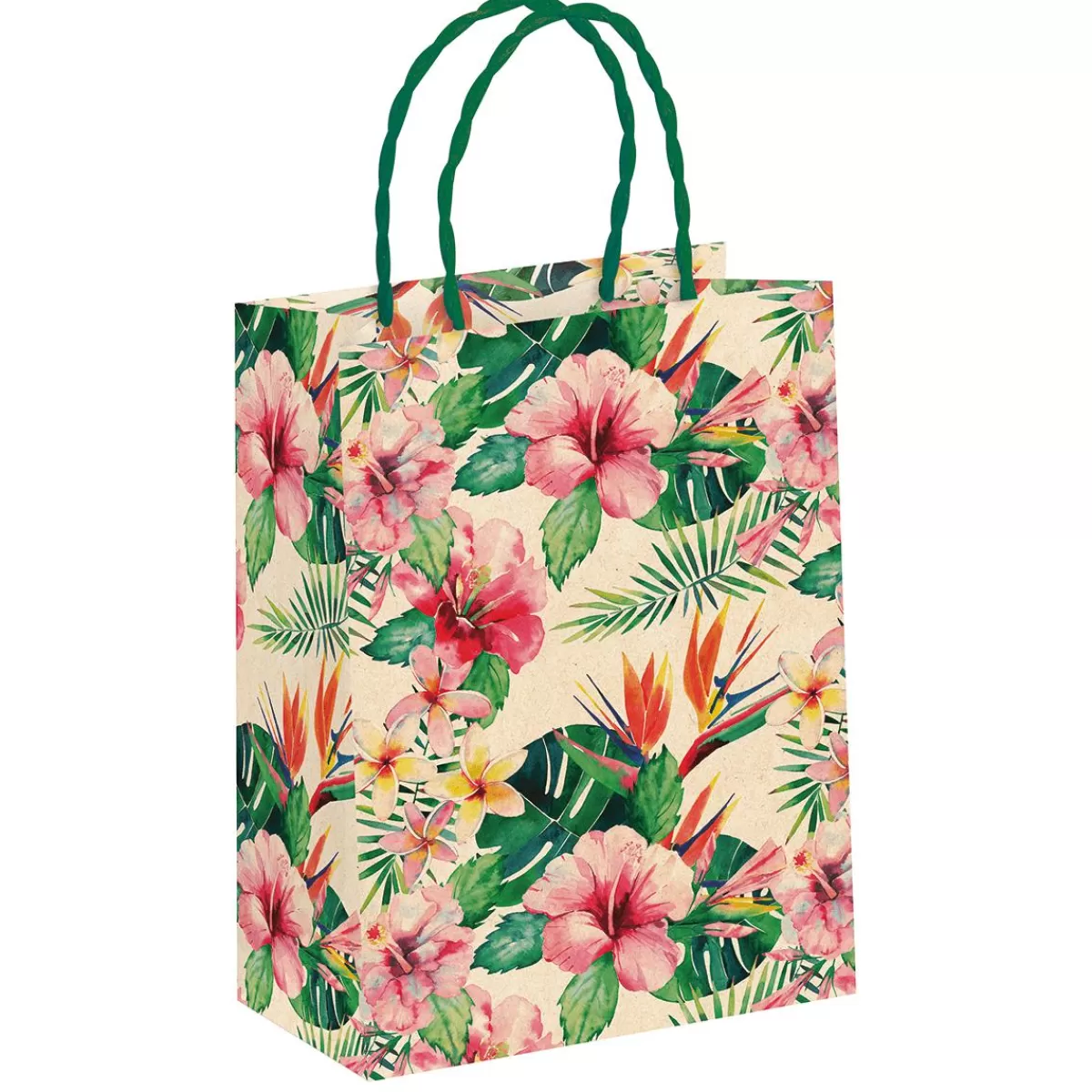 DecoWoerner Gift Carrier Bag "Tropic" 22 X 31 X 10 Cm 10pcs.