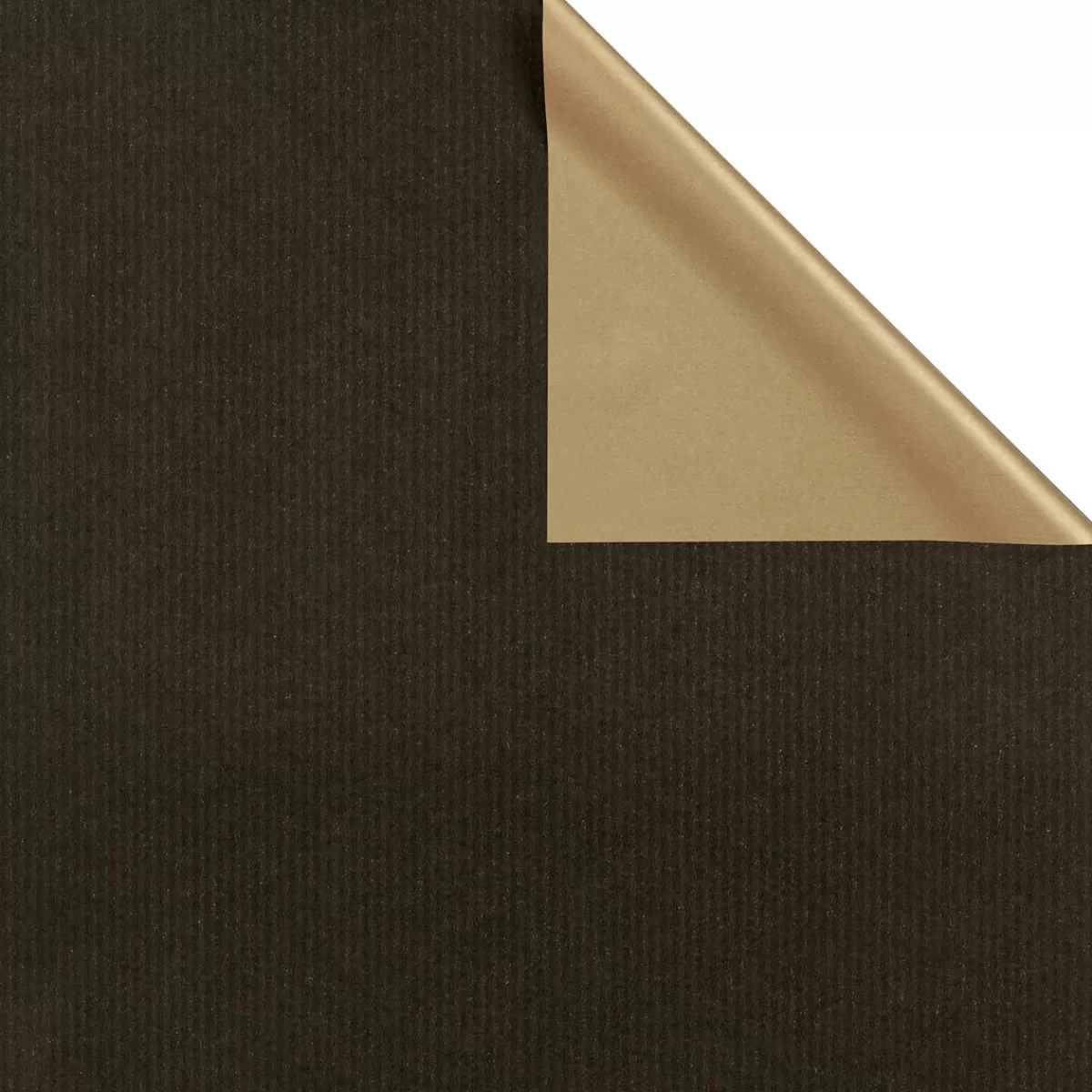 DecoWoerner Gift Paper Bicolour 50 Cm, 100 M, Gold