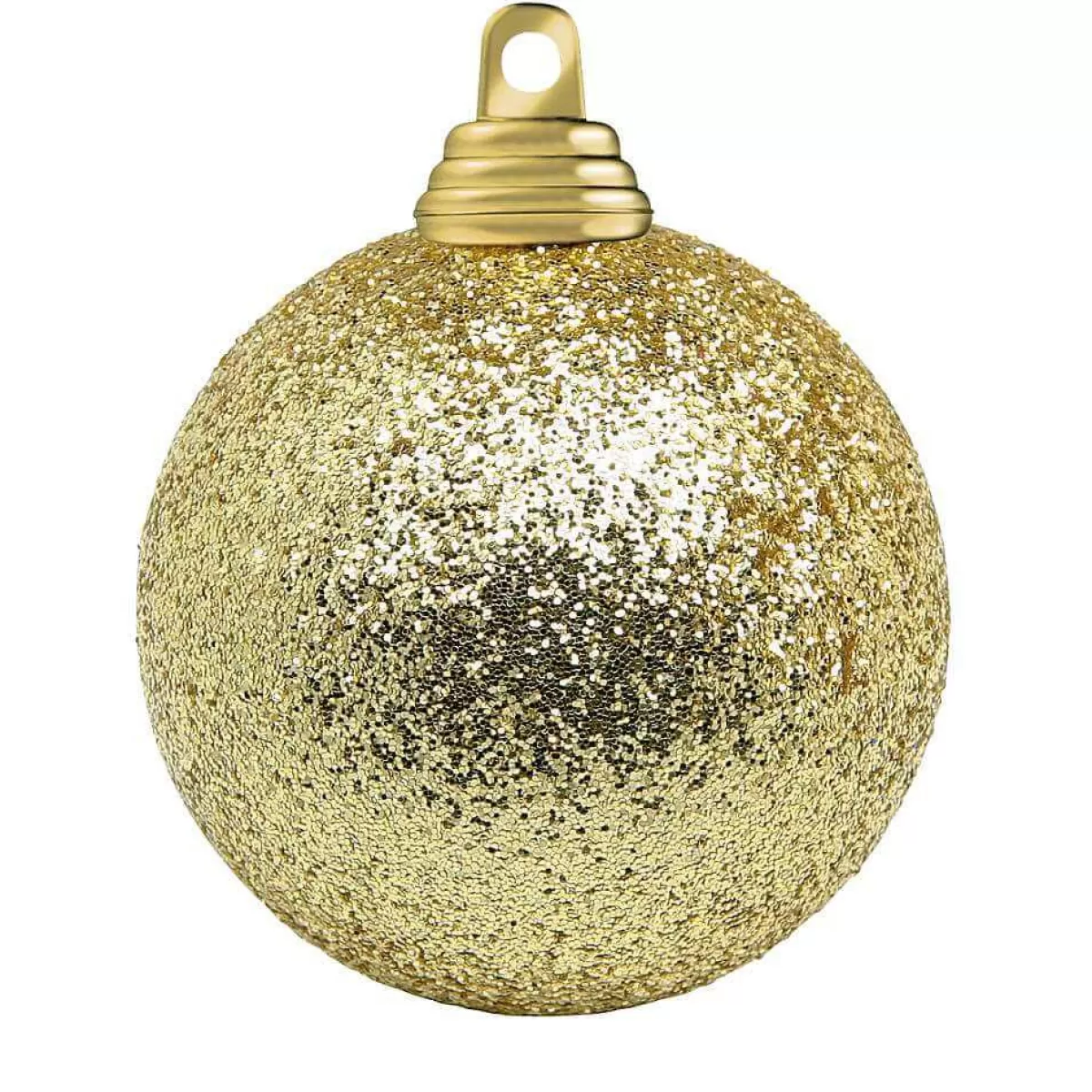 DecoWoerner Glitter Christmas Baubles In Made Of Plastic, 6 Cm Ø - 6 Pieces