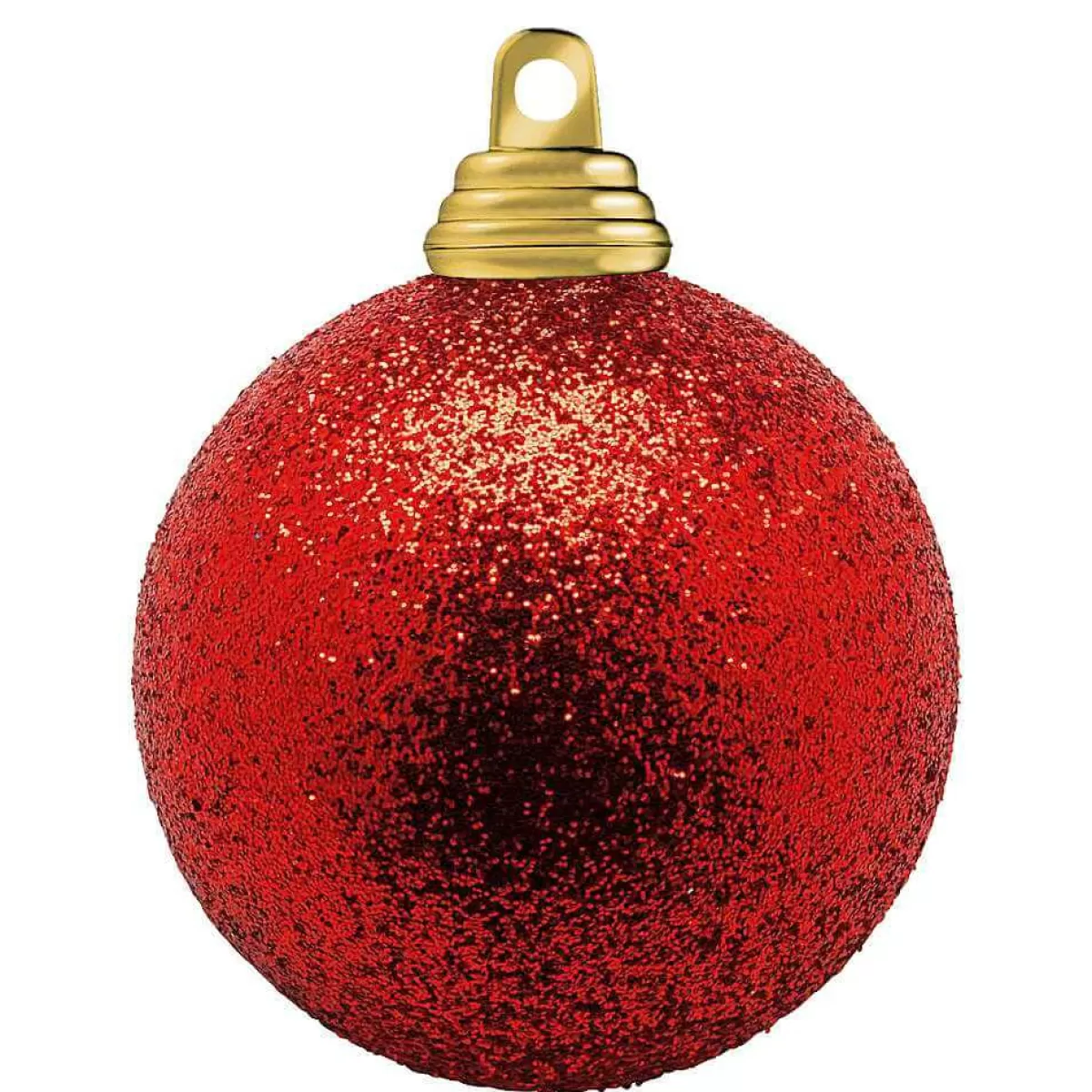 DecoWoerner Glitter Christmas Baubles In 6 Cm Ø - 6 Pieces