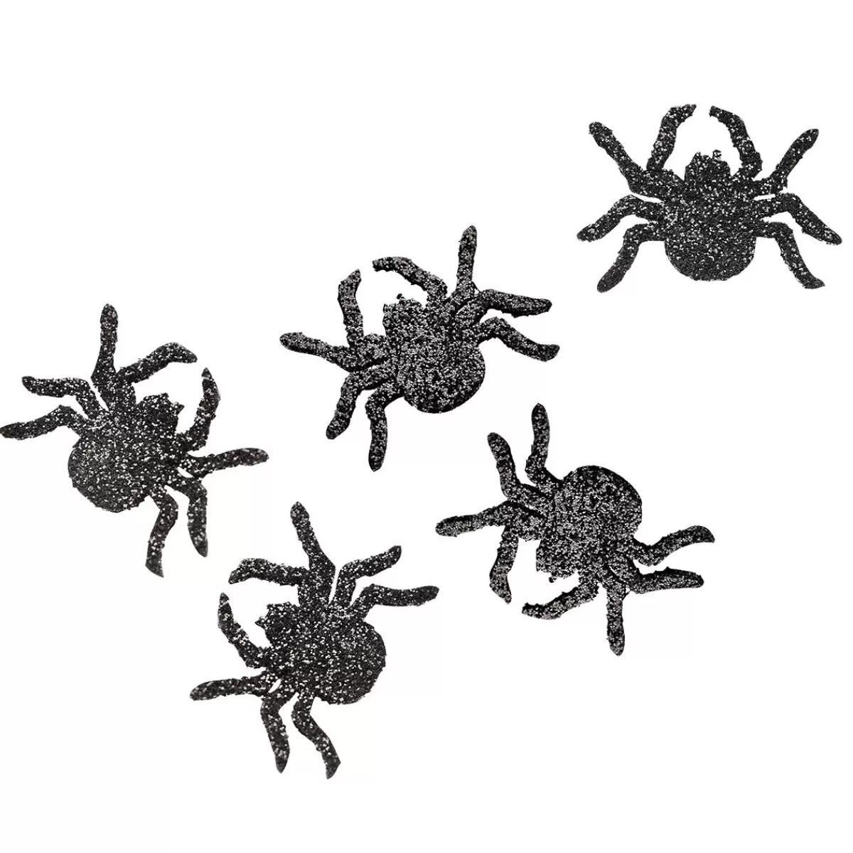 DecoWoerner Glittering Deco Spiders 72 Pcs