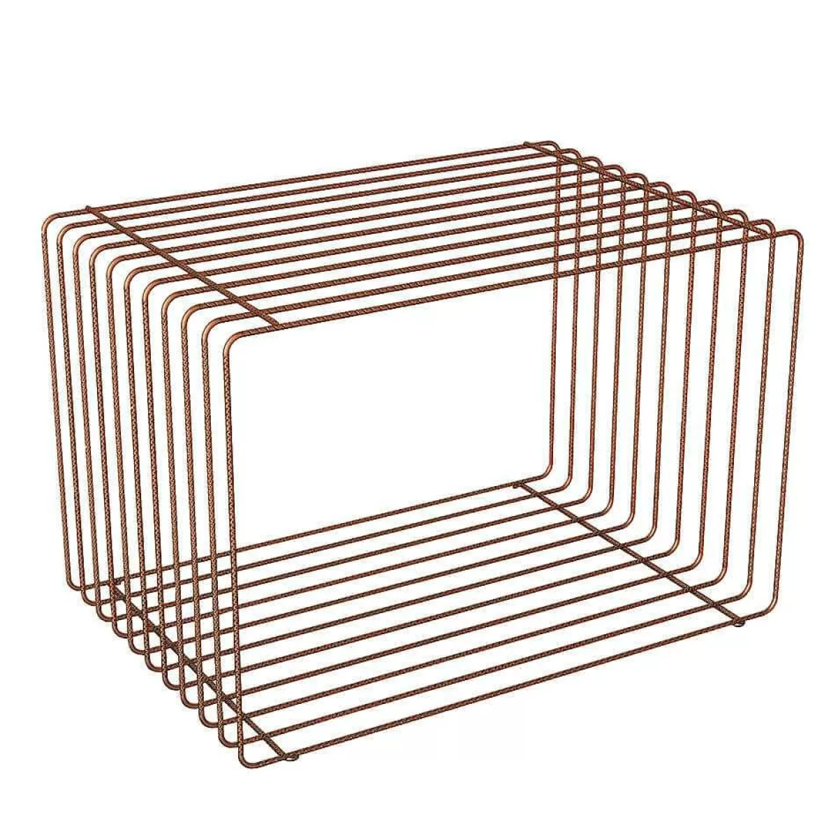 DecoWoerner Grid Cube 60 X 40 Cm Copper