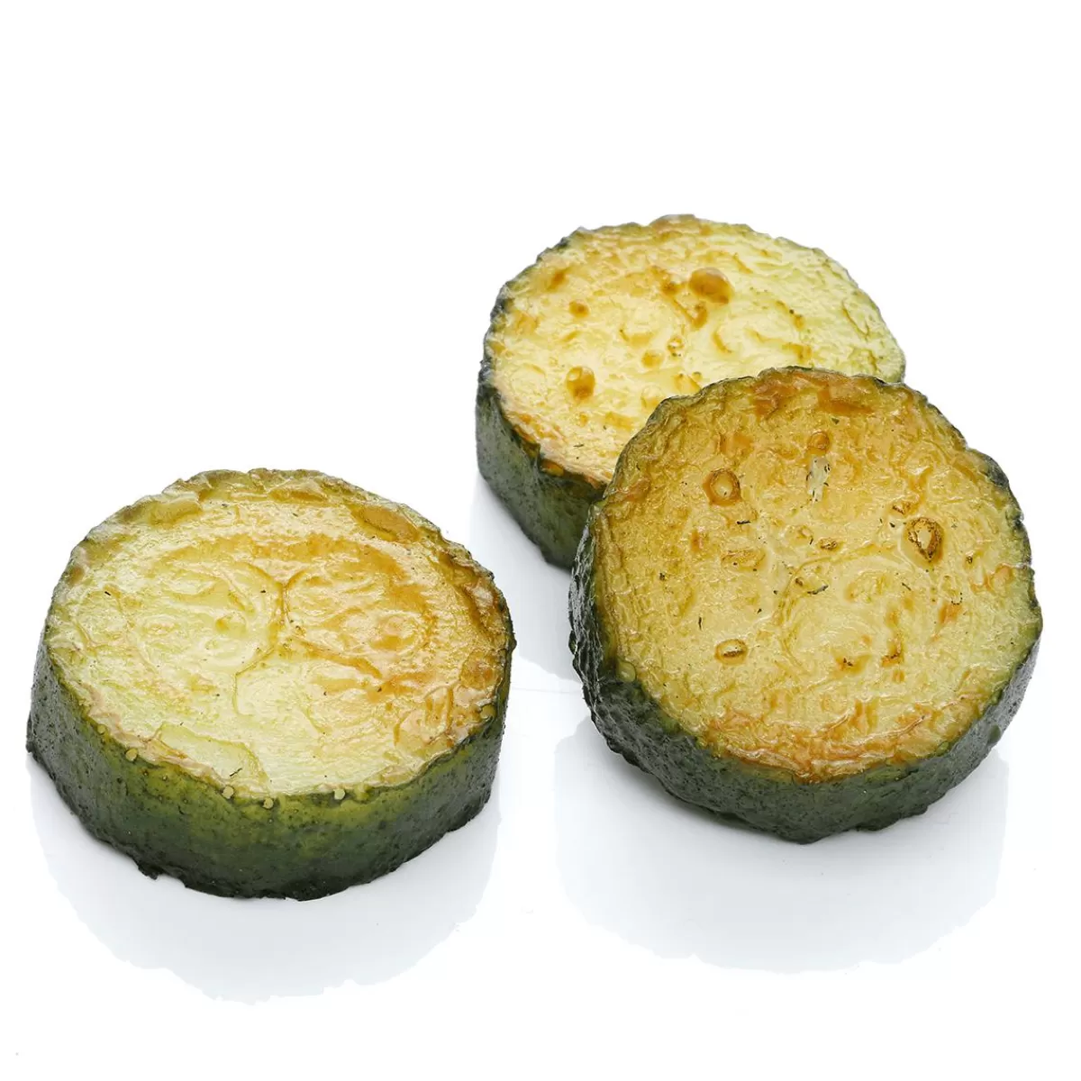 DecoWoerner Grilled Fake Zucchini Slices 3 Pieces Food Fake 3,50 Cm Ø