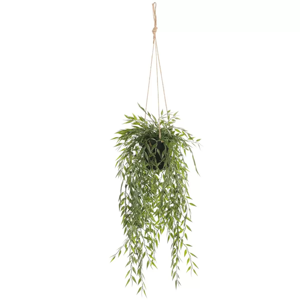 DecoWoerner Hanging Bamboo Ampoule Artificial Plant 20 X 50 Cm