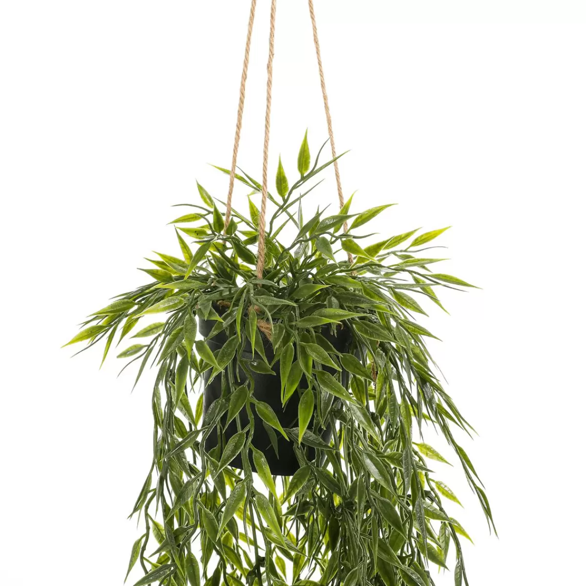 DecoWoerner Hanging Bamboo Ampoule Artificial Plant 20 X 50 Cm