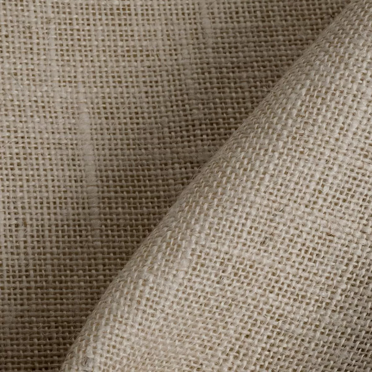 DecoWoerner Hessian Fabric Cream, Width 160 Cm