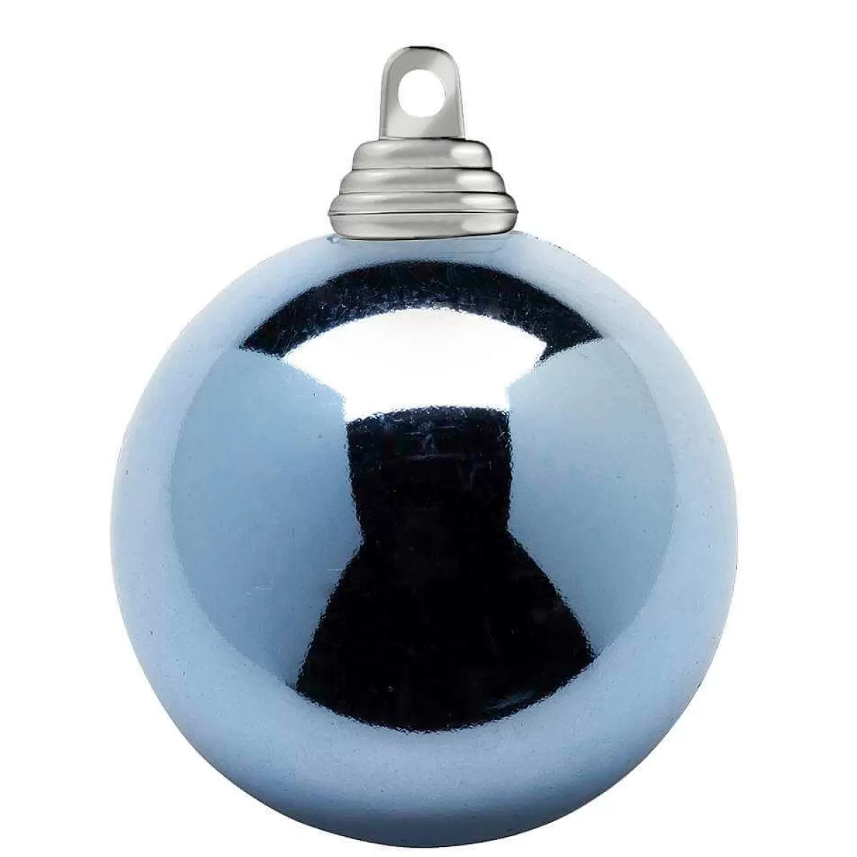 DecoWoerner Jeans Shiny Christmas Baubles Made Of Flame Retardant Plastic, 6 Cm Ø - 24 Pcs.