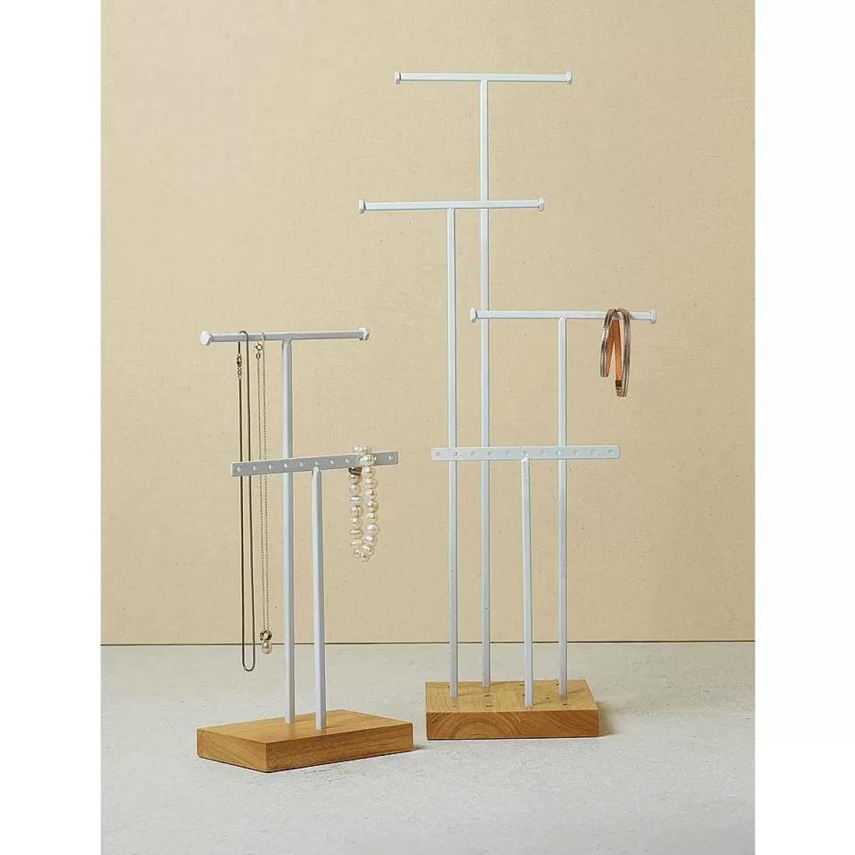 DecoWoerner Jewellery Stand, T-stand 4 Parts, Height 50 Cm