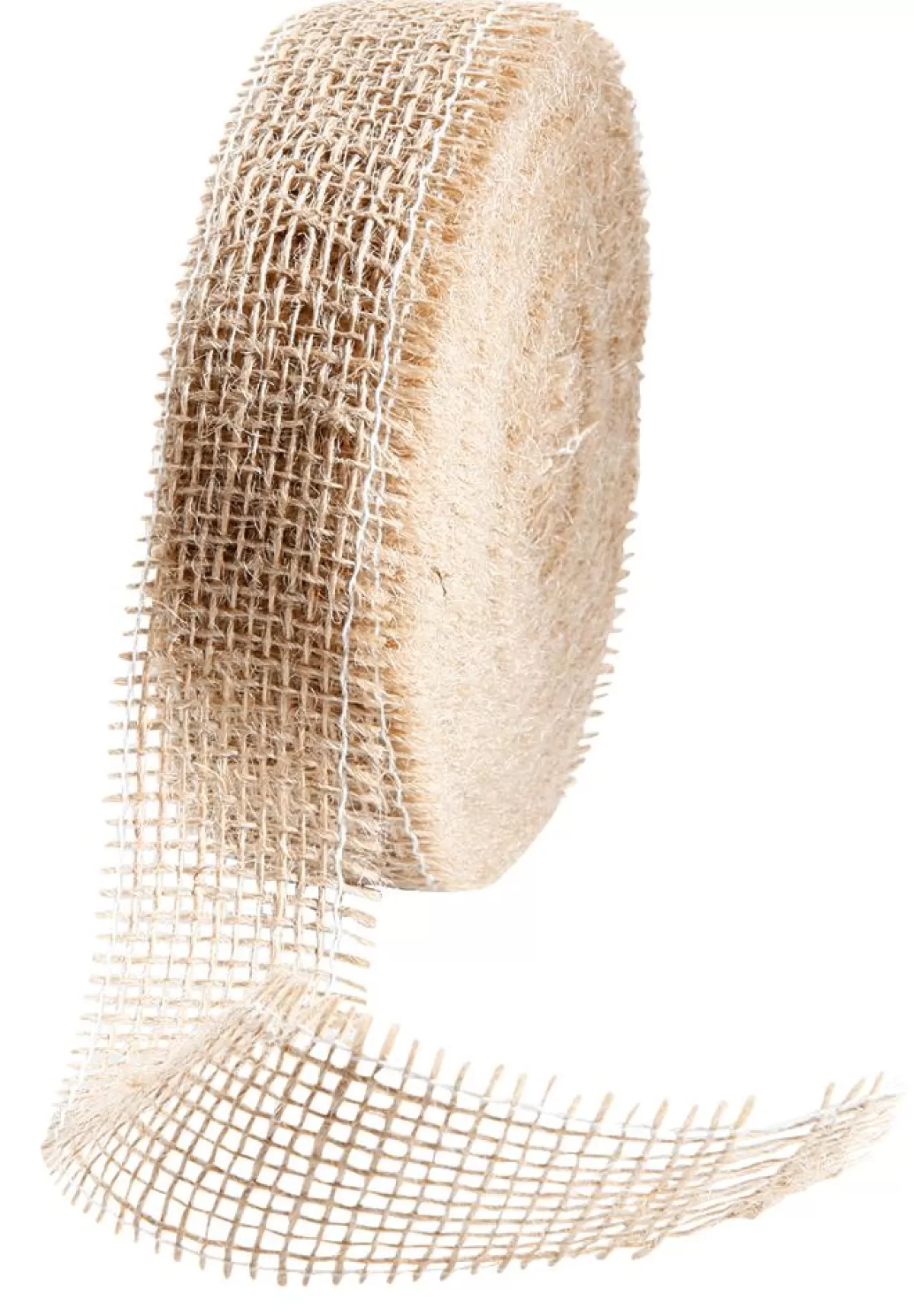 DecoWoerner Jute Ribbon, Natural, Width 40 Mm