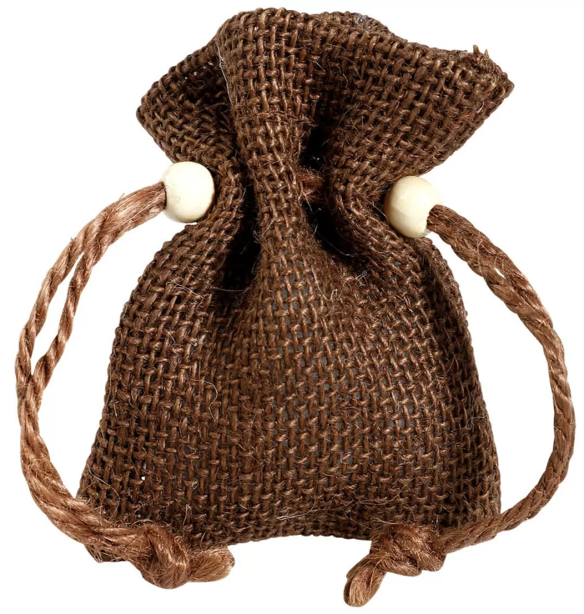 DecoWoerner Jute Sachets, 10 Cm,