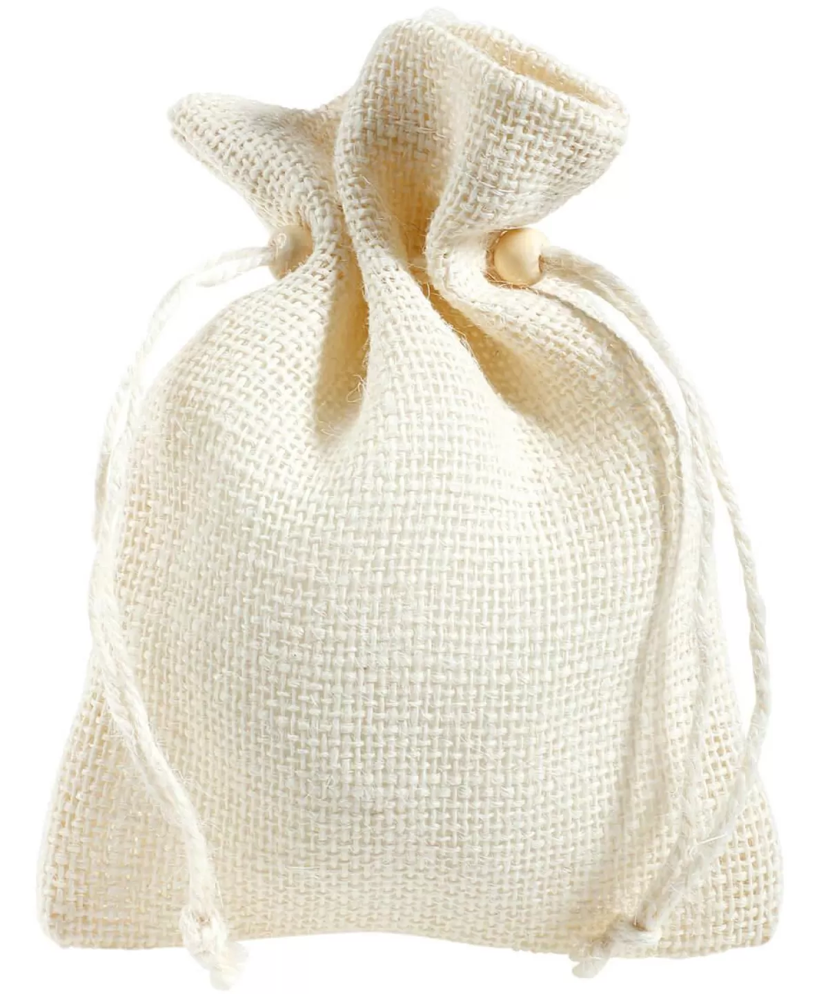 DecoWoerner Jute Sachets, 18 Cm, Cream