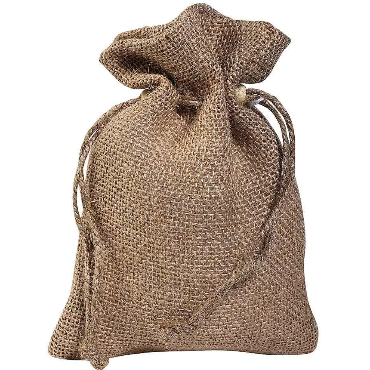 DecoWoerner Jute Sachets, 18 Cm, Natural