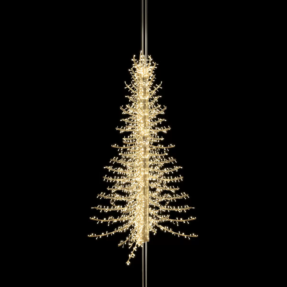 DecoWoerner Lantern Lighting Light Fir, Height 300 Cm, Ww