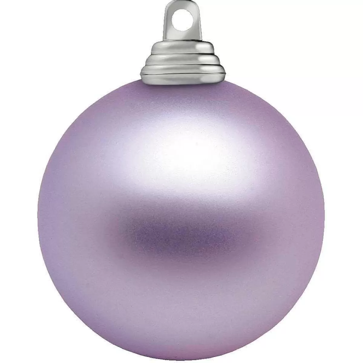 DecoWoerner Lavender, Matt Plastic Christmas Baubles, Flame Retardant, 6 Cm Ø - 24 Pieces