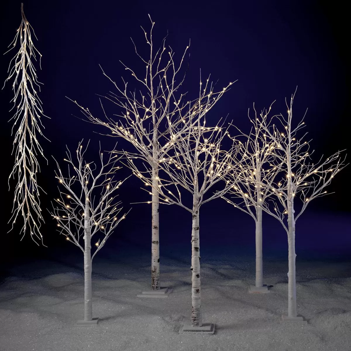 DecoWoerner LED Birch, 160 Cm