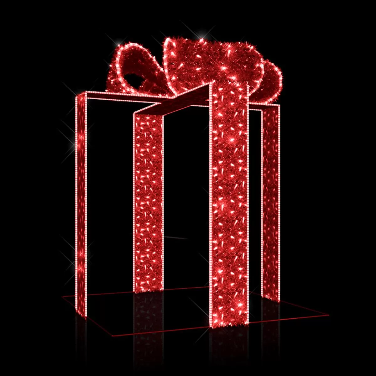 DecoWoerner LED Gift Bows For Outside 240 X 200 Cm