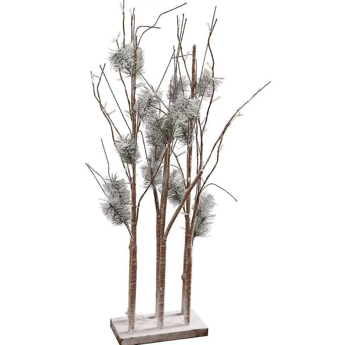 DecoWoerner LED Light Branches Pine, LED Warm, 90 Cm