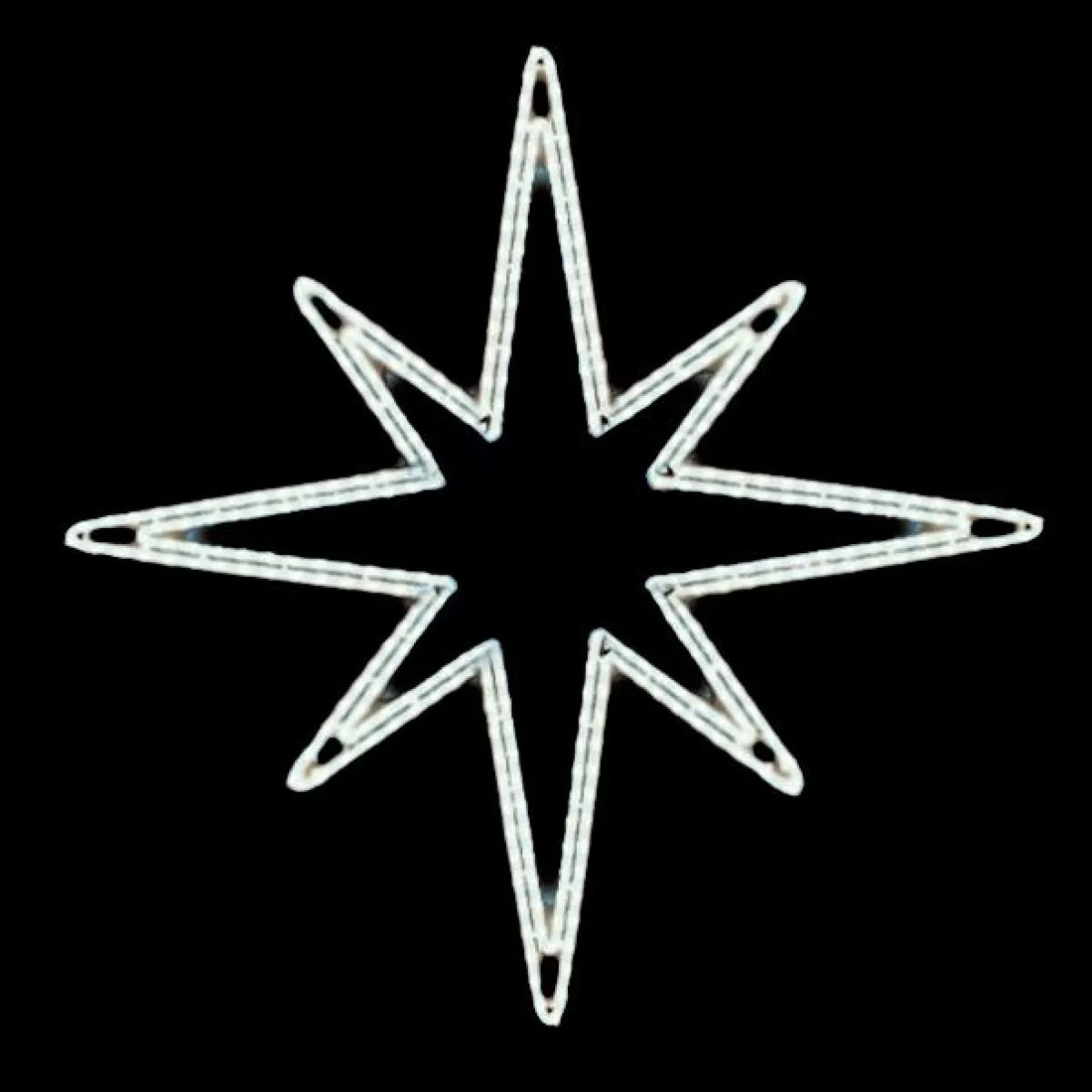 DecoWoerner LED Metal Star , Cool White Ropelight 85 X 85 Cm (L X W)